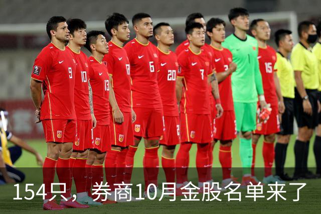 154只，券商10月金股名单来了