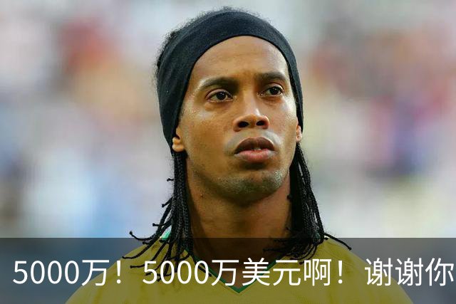 5000万！5000万美元啊！谢谢你，布朗尼！