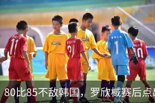 80比85不敌韩国，罗欣棫赛后点出两个环节没做好